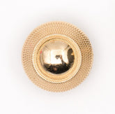 Elegante Goudkleurige Metalen Knoop - 22 mm met Textuur Knopen KNP00214